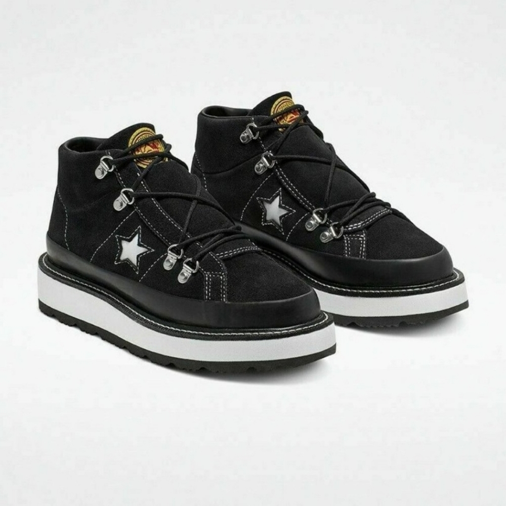 Converse One Star Boot MidWomen's Limited Shoe FleeceLined Hi Black 566163C